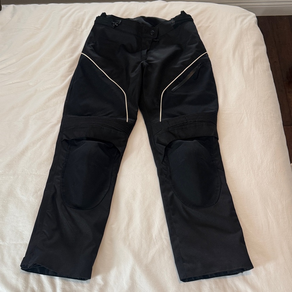Alpinestars Black and White Women's Motorcycle Pants
